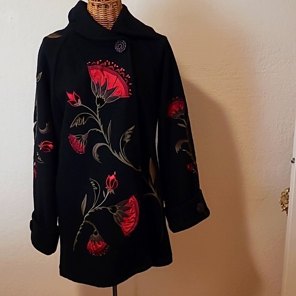 Covelo Clothing Inc. Jackets & Coats Covelo Black Wool Coat With